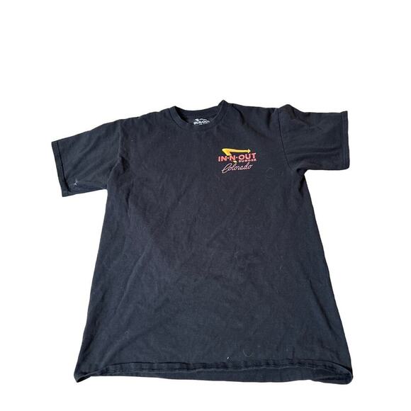 In-&-Out Colorado T-shirt Tee black graphic men's SZ MD - Flawed - Picture 3 of 9